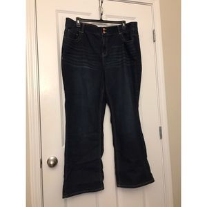 Lane Bryant Dark Denim Boot Cut Jeans Size 22